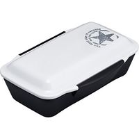 小森樹脂 弁当箱 ドームランチボックス750(first star) ホワイト 665032 1セット(4個)（直送品）