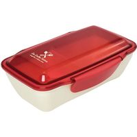 小森樹脂 弁当箱 キャトル・セゾンドームランチボックス500 レッド 658041 1セット(3個)（直送品）