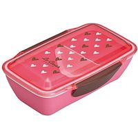 小森樹脂 弁当箱 ドームランチボックス500(ルクール) ピンク 658775 1セット(3個)（直送品）