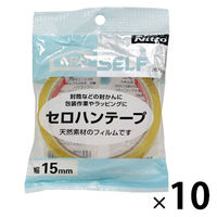 【アウトレット】ニトムズ セロハンテープ15mmX35m J6791 10巻