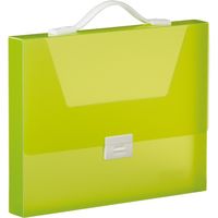 キングジム シンプリーズキャリングケース グリップタイプA4 透明黄緑 294TSPキミ 2冊（直送品）