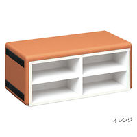 水上 スクエアD450シューズベンチ オレンジ KS-D450-SB-MP-10 1個 62-0863-79（直送品）