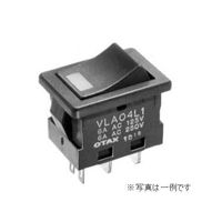 OTAX LED付波形スナップインスイッチ VLA04L3 1個 63-3005-98（直送品）