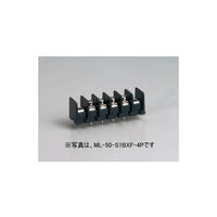 サトーパーツ 貫通型端子台 プリント基板用 250Vー15A 角座金付ネジ 2極 ML-50-S1BXF-2P 1個 63-3129-58（直送品）