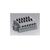 サトーパーツ スクリューレス端子台 中継型(1極2線式) 6極 ML1700A-6P 1個 63-3090-90（直送品）