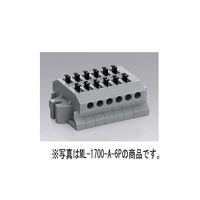 サトーパーツ スクリューレス端子台 中継型(1極2線式) 10極 ML1700A-10P 1個 63-3090-92（直送品）