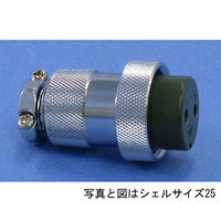 七星科学研究所 メタルコンセント NCS258P 1個 63-3157-95（直送品）