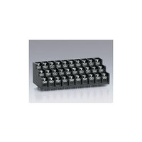 サトーパーツ 3段型端子台 プリント基板用 250Vー15A 角座金付ネジ 30極 ML-50-W1BYF-30P 1個（直送品）