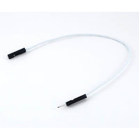 GB ブレッドボード・ジャンパーコード(オスーメス) 15cm 白 10本入り GB-JPM-10P15-W 1本(2m)（直送品）