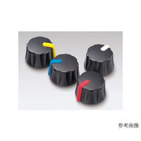 サトーパーツ つまみ Φ26 黒 指示線:白 シャフト径Φ6用 K-210-W 1個 63-3043-60（直送品）