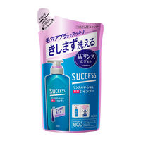 サクセス リンスのいらない薬用シャンプー スムースウォッシュ 詰め替え 320ml 1個 アブラ・ワックス一発洗浄！