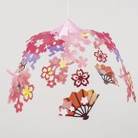 ササガワ 春装飾品 桜扇ポット 39-756（取寄品）