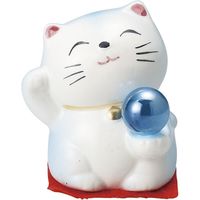 招き猫 風水ミニねこ 緑 （8個入）（直送品）