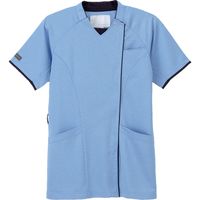 ナガイレーベン ニットシャツ ブルー L JM-3127（取寄品）