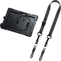 サンワサプライ SurfaceGO 耐衝撃ケース ハンドル、スタンド、ショルダーベルト付き PDA-SF6BK（直送品）