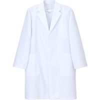 ナガイレーベン 男子シングル診察衣 ホワイト M SE-3550（取寄品）