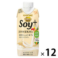 カゴメ 野菜生活 Soy+(ソイプラス) まろやかプレーン 330ml 1箱（12本入）【野菜ジュース】