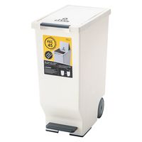 東谷 スライドペダルペール 45L 45L 幅260×奥行445×高さ580mm ホワイト LFS-764WH 1個（直送品）