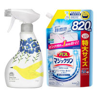 【ロハコ限定】バスマジックリン泡立ちスプレー SUPERCLEAN painting 香りが残らない １セット（ 本体380ml＋詰替820ml）花王 限定