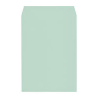木下水引　エコカラー封筒　角2（A4） ブルー（あさぎ） 500枚（100枚×5袋）（直送品）