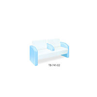 マナティー(02) 幅44(全幅60)×長さ139(座面55)×高さ43(全高80)cm スカイブルー TB-741-02 1台（直送品）