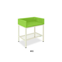 オムツ交換台(横型) 幅90(全幅100)×奥行60(全奥行65)×高さ85(全高103)cm 抹茶 TB-721-02 1個（直送品）