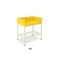 オムツ交換台(横型) 幅90(全幅100)×奥行70(全奥行75)×高さ85(全高103)cm イエロー TB-721-02 1個（直送品）