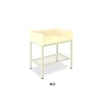 オムツ交換台(横型) 幅90(全幅100)×奥行70(全奥行75)×高さ80(全高98)cm クリーム TB-721-02 1個（直送品）