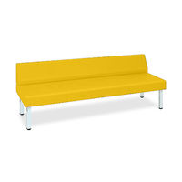 高田ベッド製作所 STベンチ(02) 幅45(全幅60)×長さ180×高さ39(全高69)cm イエロー TB-809-02 1個（直送品）
