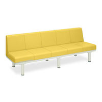 高田ベッド製作所 ソファロン・背付き 座幅45(全幅63)×長さ210×座高44(全高78)cm イエロー TB-243 1台（直送品）