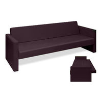 高田ベッド製作所 ベンチベッドMD 座幅50(全幅91)×長さ196(座面180)×座高39(全高77)cm 茶 TB-876 1台（直送品）