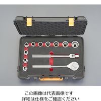 エスコ 1/2”DR ソケットレンチセット(ステンレス製) EA618SA-103 1セット(1個)（直送品）