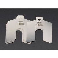 エスコ 0.25mm/125x125mm スロッテッドシム(ステンレス/10枚) EA440EK-75 1パック(10枚)（直送品）