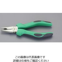 エスコ 200mm ペンチ(磨き/グリップ付) EA534SR-3 1丁（直送品）