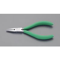 エスコ 130mm フラットノーズプライヤー EA537SA-13 1丁（直送品）