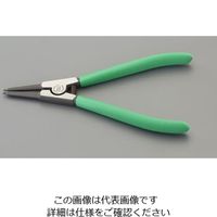 エスコ 10ー 25mm 軸用スナップリングプライヤー EA590SH-2 1丁（直送品）