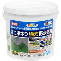 エスコ 5kg [水性]エポキシ強力防水塗料(ライトグリーン) EA942CL-12 1セット（直送品）