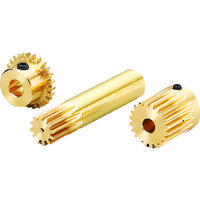 協育歯車工業 KG 【売切廃番】 黄銅平歯車 S75B 18K+0805 形状K2 モジュール0.75 歯数18 1個 149-7243（直送品）