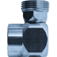 ヒルトライン ステンレス製クーラントホース(1/4ホースシステム)用ジョイント L型ジョイント 1WV-1 1個 160-8892（直送品）