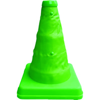 ミズケイ 伸縮式三角コーン<グリーン>20cm 8201038 1個 137-2497（直送品）