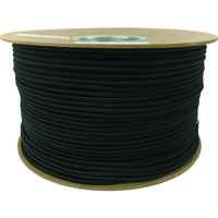 ユタカメイク タイトゴムロープドラム巻 6mm×200m ブラック PRT-32 1巻 161-3342（直送品）