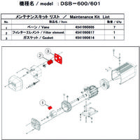 アルバック機工 ULVAC DSBー601用メンテナンスキット DSB-601 MAINTENANCEKIT 1式 148-7158（直送品）