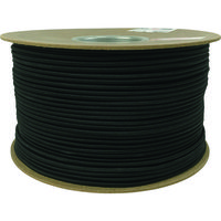 ユタカメイク タイトゴムロープドラム巻 4.5mm×200m ブラック PRT-20 1巻 161-3336（直送品）