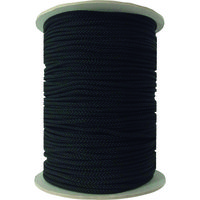 ユタカメイク 江戸打ち紐 黒 約4mm×130m PAR-8124 1巻 161-1903（直送品）