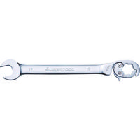 スーパーツール スーパー 配管用レンチ オープンラチェットレンチ(ストレートタイプ)L:186mm 呼び:14 RCW14 1丁（直送品）