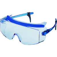 YAMAMOTO 一眼型保護メガネ(オーバーグラスタイプ) 一眼型セーフティ(ウルトラレンズ) レンズ色/テンプルカラー:ブルー CV-737 1個（直送品）