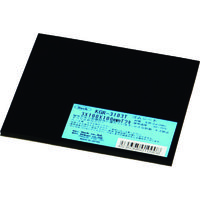 アイテック 光 天然ゴム板(粘着付)黒 3×100×100mm KGR-3103T 1枚 112-1642（直送品）