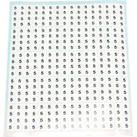 トラスコ中山 TRUSCO 【売切廃番】ケーブル用ラベル 「5」 10枚入(1シート80個) CAL-5 1組(10枚) 149-5956（直送品）