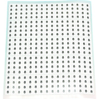 トラスコ中山 TRUSCO 【売切廃番】ケーブル用ラベル 「8」 10枚入(1シート80個) CAL-8 1組(10枚) 149-5960（直送品）