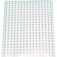 トラスコ中山 TRUSCO 【売切廃番】ケーブル用ラベル 「7」 10枚入(1シート80個) CAL-7 1組(10枚) 149-5959（直送品）